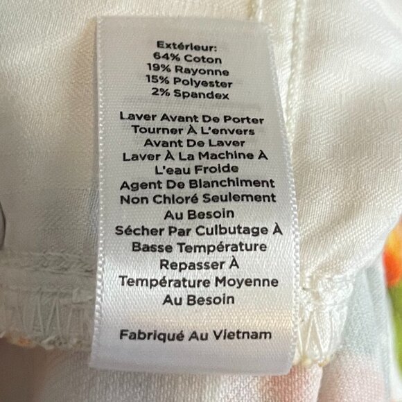 Talbots Women's Jegging Crops Lemon and Oranges - 10 - Picture 7 of 7